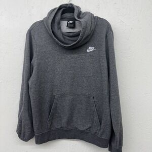 Nike Mens Gray Hoodie Pullover Long Sleeve Casual Athletic Activewear Size Xl‎